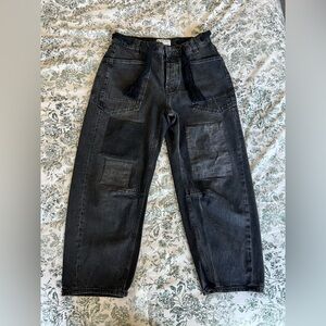 Free People Moxie Pull-On Barrel Jeans